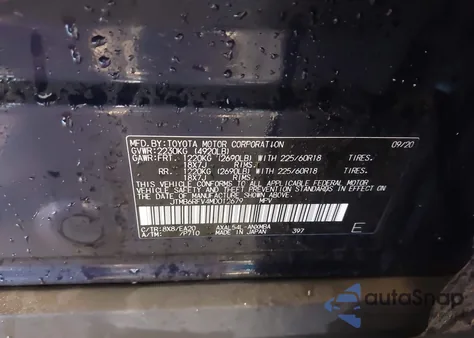 2021 Toyota Rav4 Hybrid Xle Premium z USA, uszkodzony, nr VIN JTMB6RFV4MD012679